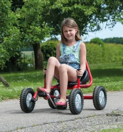 Winther Kart mit seitlichem Lenker, FunCart Large, rot, 6-10 Jahre, VIKING EXPLORER Kinderfahrzeug