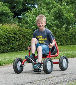 Winther Kart mit seitlichem Lenker, FunCart Large, rot, 6-10 Jahre, VIKING EXPLORER Kinderfahrzeug