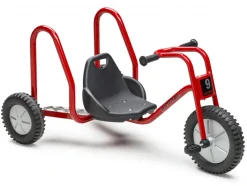 Winther Kart zum Anschieben mit Stehfläche, BobKart, rot, 6-10 Jahre, VIKING EXPLORER Kinderfahrzeug
