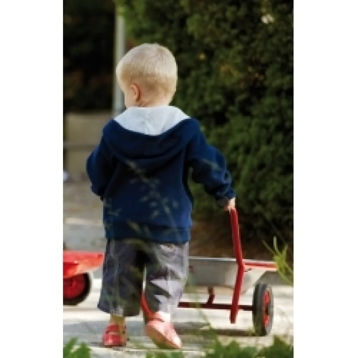 Winther Kleine Kinder-Schubkarre, silber, 2-4 Jahre, MINI VIKING