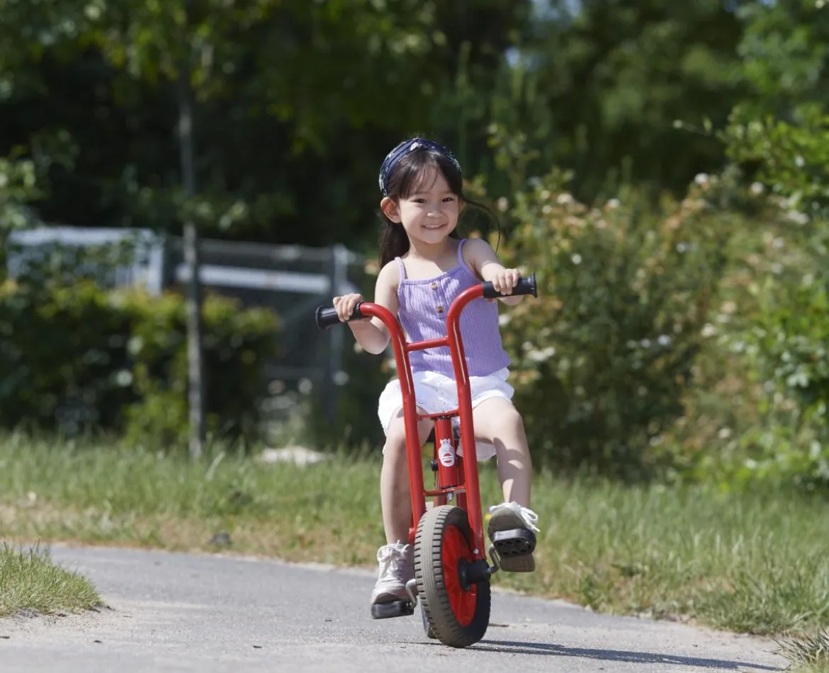 Winther Kleines Lernfahrrad mit zwei Rädern, rot, 3-5 Jahre, VIKING Kinderfahrzeug