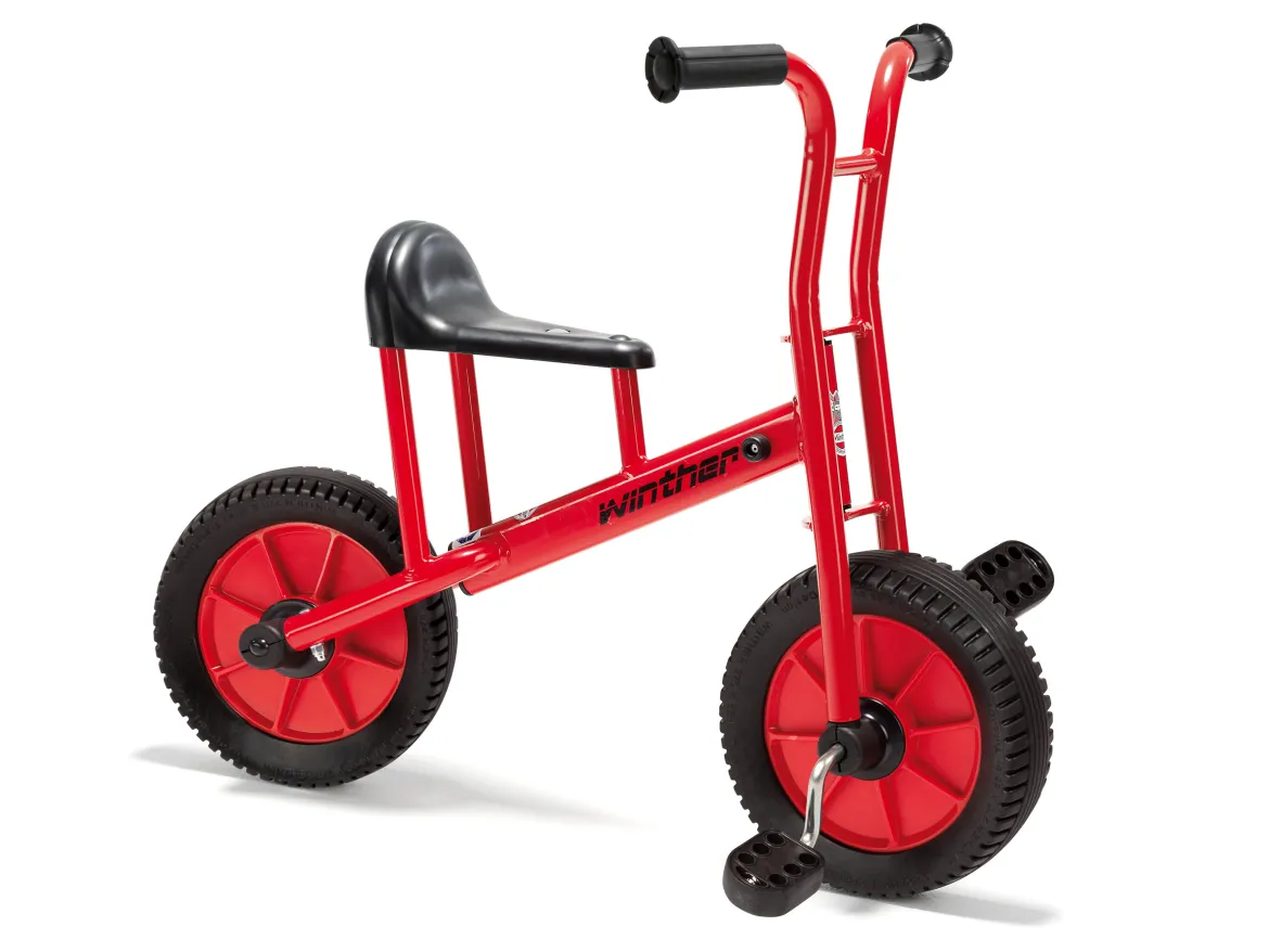 Winther Kleines Lernfahrrad mit zwei Rädern, rot, 3-5 Jahre, VIKING Kinderfahrzeug