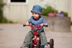 Winther Laufrad mit vier Rädern, rot, 1-3 Jahre, MINI VIKING Kinderfahrzeug