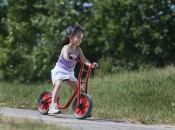 Winther Laufrad mit zwei Rädern und tiefem Einstieg, BikeRunner, rot, 4-7 Jahre, VIKING Kinderfahrzeug