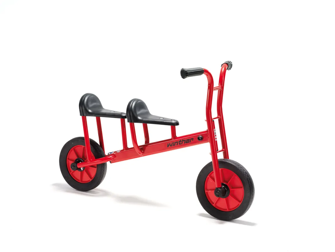 Winther Laufrad mit zwei Sitzen, BikeRunner Tandem, rot, 4-7 Jahre, VIKING Kinderfahrzeug