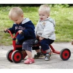 Winther Laufrad mit zwei Sitzen, rot, 1-3 Jahre, MINI VIKING Kinderfahrzeug