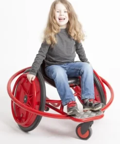 Winther Rollstuhl-Spielfahrzeug, WheelyRider, rot, 4-10 Jahre, VIKING CHALLENGE Kinderfahrzeug