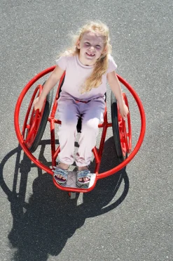 Winther Rollstuhl-Spielfahrzeug, WheelyRider, rot, 4-10 Jahre, VIKING CHALLENGE Kinderfahrzeug