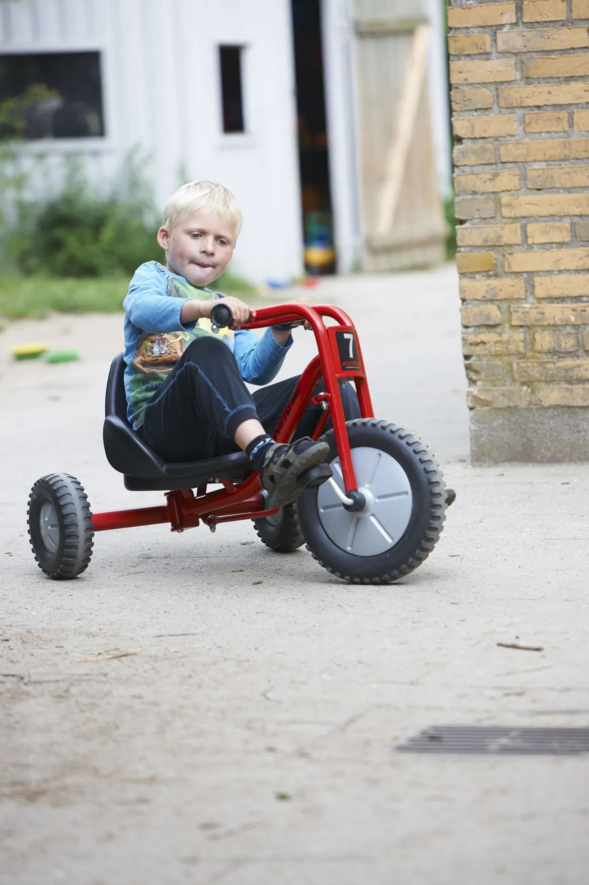 Winther Trike für Slalomstrecken, Zlalom Tricycle, rot, 4-7 Jahre, VIKING EXPLORER Kinderfahrzeug