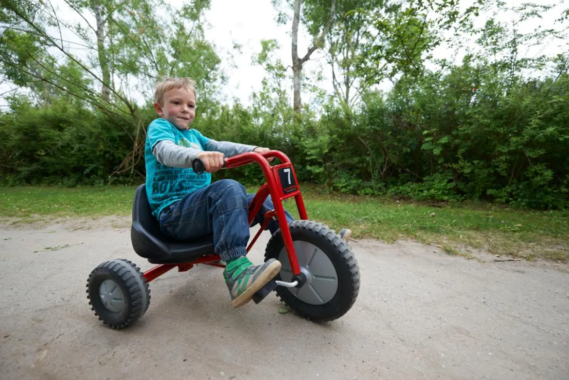 Winther Trike für Slalomstrecken, Zlalom Tricycle, rot, 4-7 Jahre, VIKING EXPLORER Kinderfahrzeug