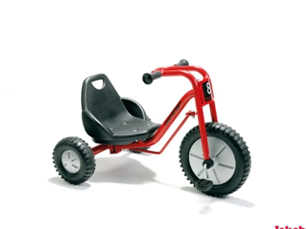 Winther Trike für Slalomstrecken, Zlalom Tricycle, rot, 4-7 Jahre, VIKING EXPLORER Kinderfahrzeug
