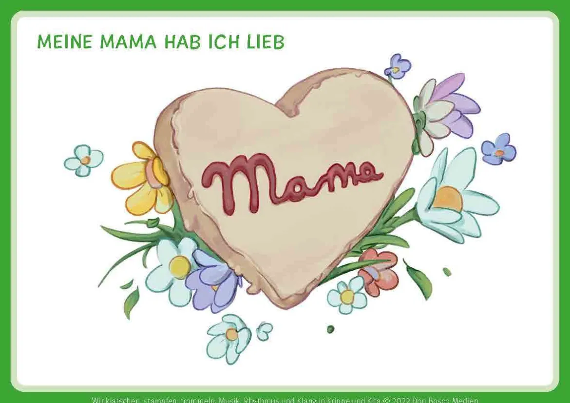 Wir klatschen, stampfen, trommeln, Bildkarten, 1-4 Jahre