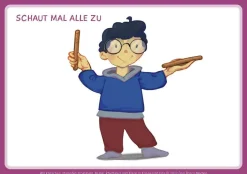 Wir klatschen, stampfen, trommeln, Bildkarten, 1-4 Jahre