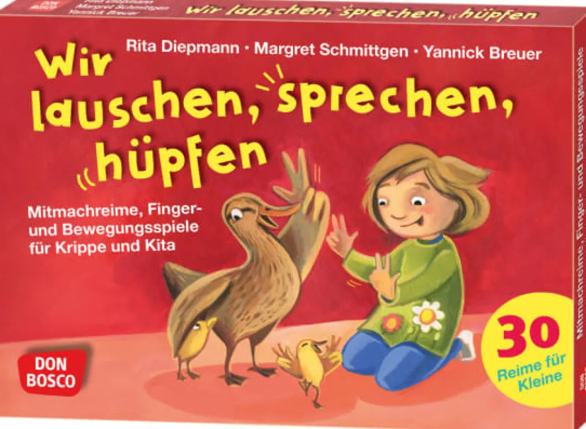 Wir lauschen, sprechen, hüpfen, Bewegungsspiele mit Sprachförderung, 1-4 Jahre