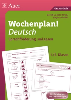 Wochenplan Deutsch 1/2, Sprachförderung und Lesen