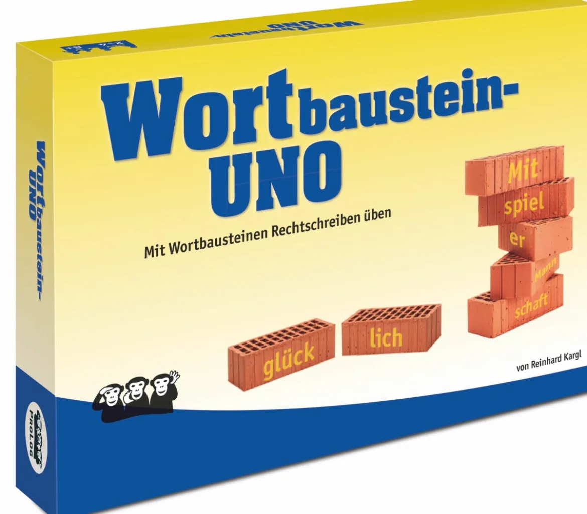 Wortbaustein-UNO, Spielkarten, ab 8 Jahre