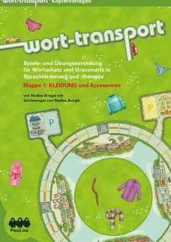 Wort-Transport Mappe 1: KLEIDUNG und Accessoires, Kopiervorlagen , ab 5 Jahre