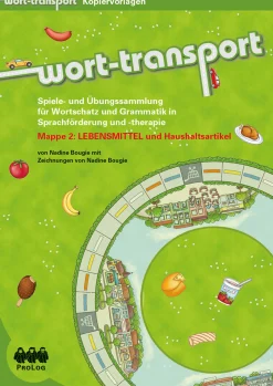 Wort-Transport Mappe 2: LEBENSMITTEL und Haushaltswaren, Kopiervorlagen , ab 5 Jahre