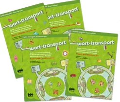 4 Wort-Transport-Mappen im Paket, Kopiervorlagen , ab 5 Jahre