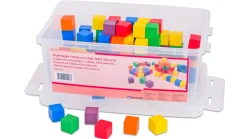Würfel aus Holz, 6 Farben, 100 Stück