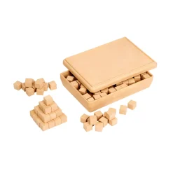 Würfel blanko - 151 Stück in ReWOOD-Box