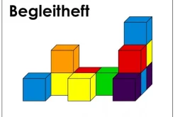 Würfel in 6 Farben 2x2x2 cm RE-WOOD®, 150 Stück in RE-Wood® Box und Kartonhülle