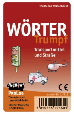 WörterTrumpf! Transportmittel und Straße, Spielkarten, ab 5 Jahre