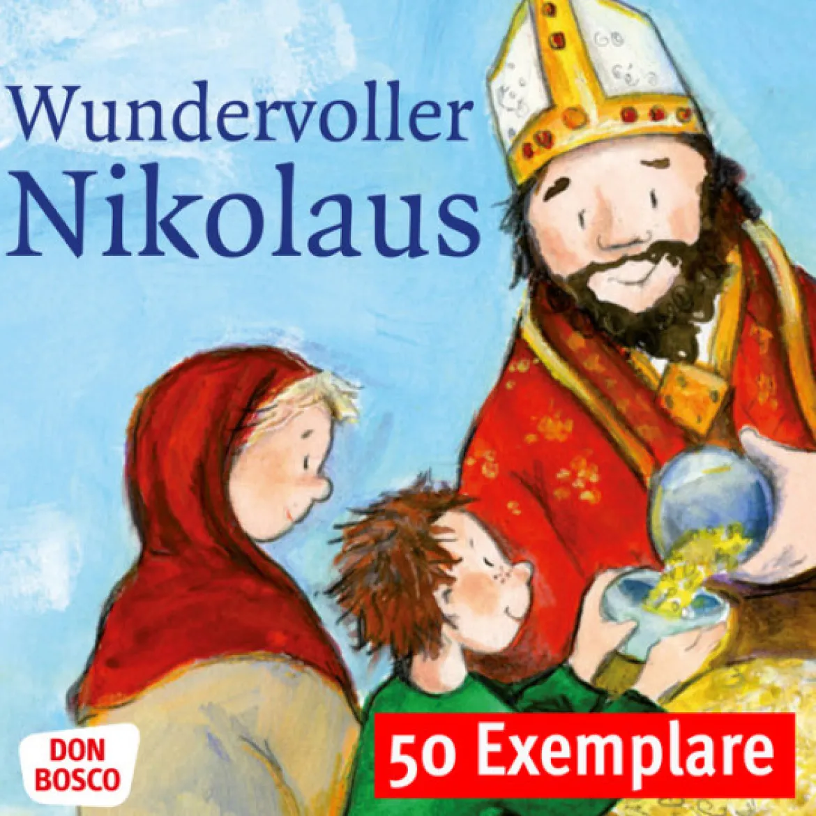 Wundervoller Nikolaus. Die Geschichte vom heiligen Nikolaus. Mini-Bilderbuch. Paket mit 50 Exemplaren zum Vorteilspreis, 3-7 Jahre