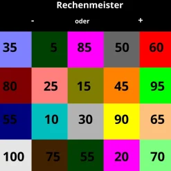 Wurfteppich Rechenmeister