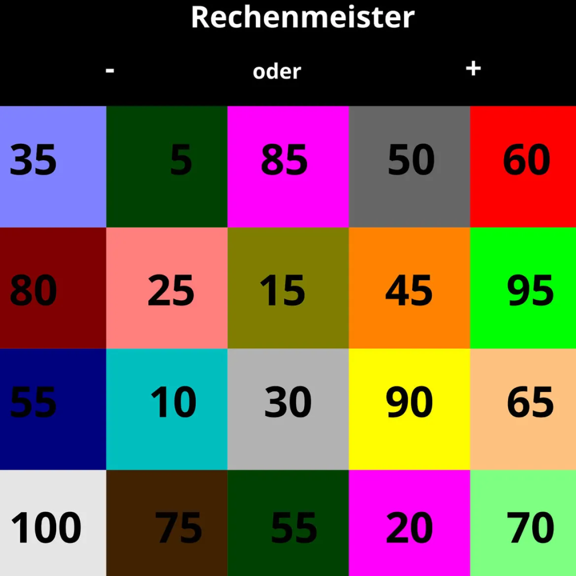 Wurfteppich Rechenmeister