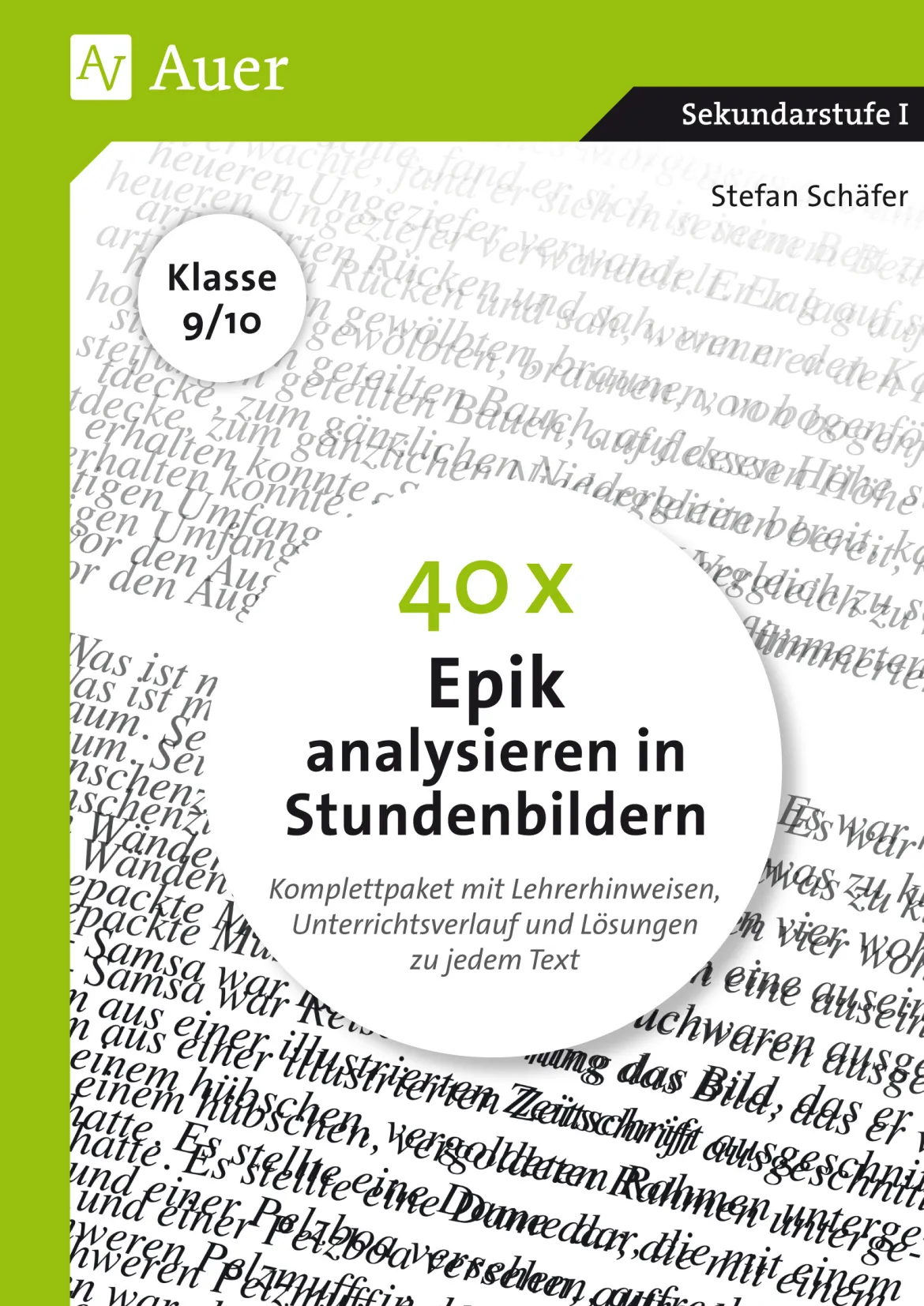 40 x Epik analysieren in Stundenbildern, Buch, 9. und 10. Klasse