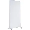 xilent Akustik-Stellwand, BxH 100x180 cm, weiß, verstärkte Standfüße, Rollen