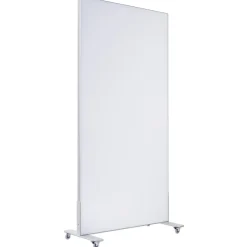 xilent Akustik-Stellwand, BxH 100x180 cm, weiß, verstärkte Standfüße, Rollen