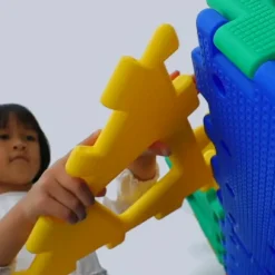 XL-Steckbausteine, XL Polydron, Erweiterungsset, 24 Teile, aus Recyclingkunststoff, für Kinder