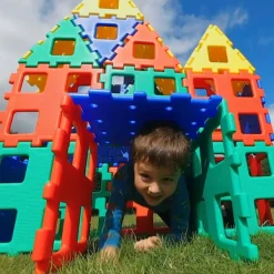 XL-Steckbausteine, XL Polydron, Klassenset, 36 Teile, aus Recyclingkunststoff, für Kinder