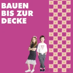XXL Softbausteine, Jolly Heap Basic, magnetisch, groß, aus Schaumstoff, grau/blau, 100-teilig