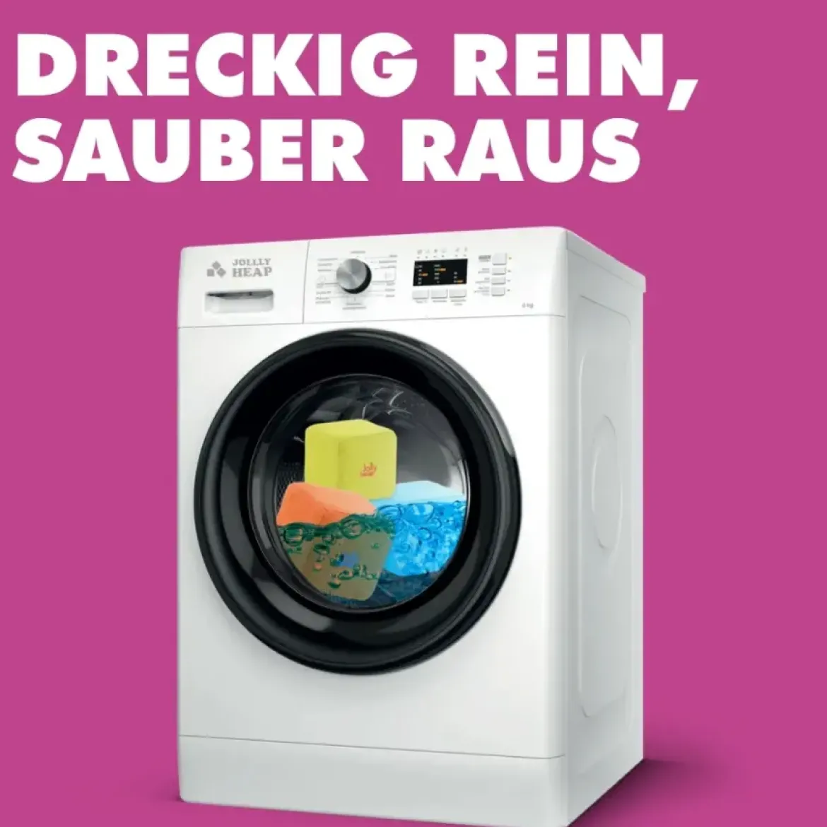 XXL Softbausteine, Jolly Heap Basic, magnetisch, groß, aus Schaumstoff, gelb/grün, 100-teilig