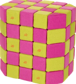 XXL Softbausteine, Jolly Heap Basic, magnetisch, groß, aus Schaumstoff, limette/violett, 100-teilig