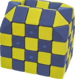 XXL Softbausteine, Jolly Heap Creative, magnetisch, groß, aus Schaumstoff, limette/blau, 100-teilig