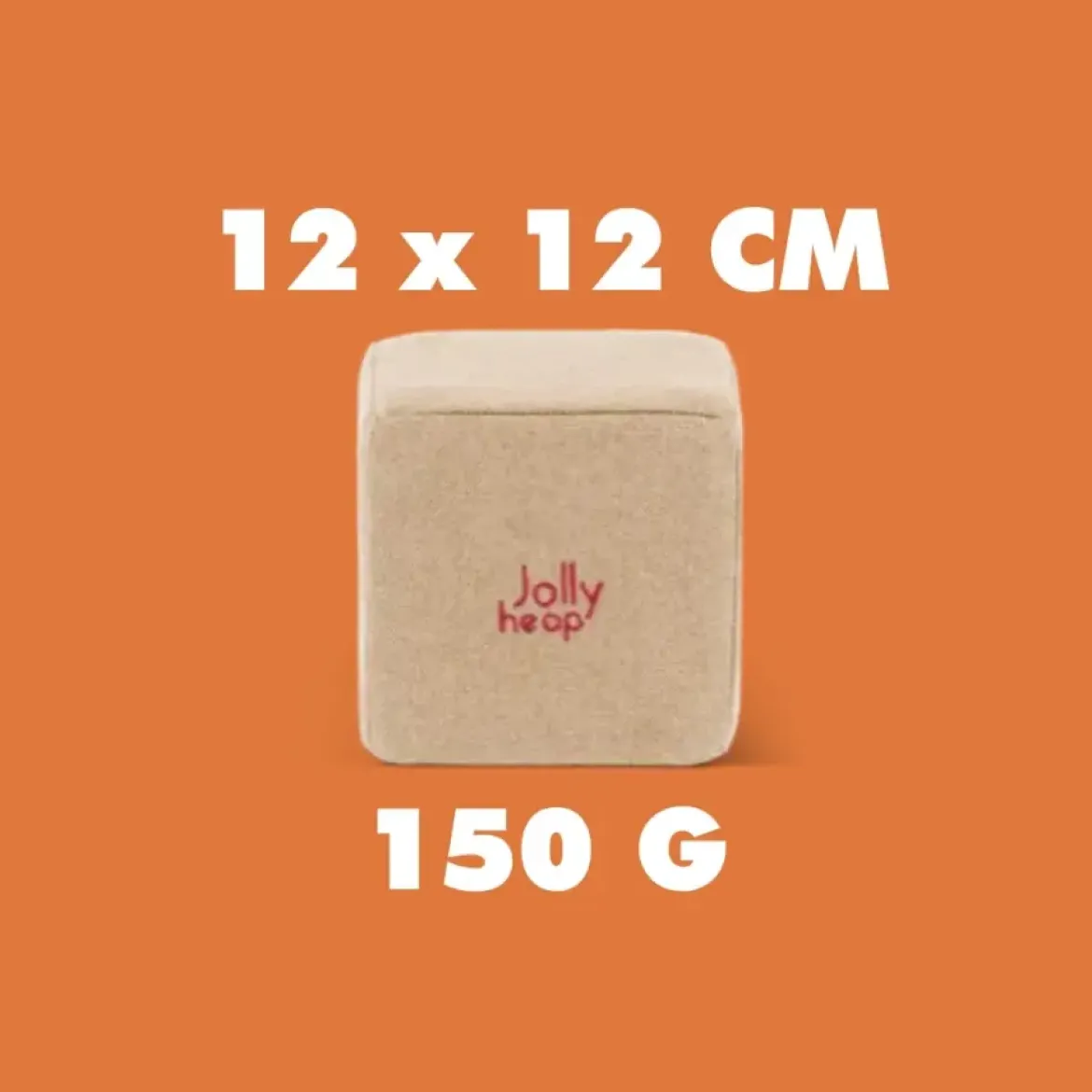 XXL Softbausteine, Jolly Heap Creative, magnetisch, groß, aus Schaumstoff, rot/orange, 100-teilig