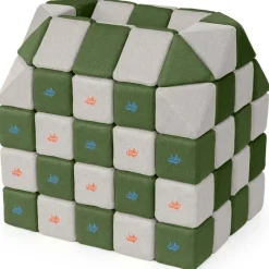 XXL Softbausteine, Jolly Heap Creative, magnetisch, groß, aus Schaumstoff, grau/grün, 100-teilig