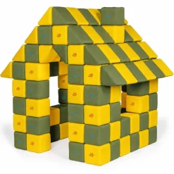 XXL Softbausteine, Jolly Heap Joy, magnetisch, groß, aus Schaumstoff, gelb/grün, 150-teilig