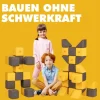 XXL Softbausteine, Jolly Heap Medium, magnetisch, groß, aus Schaumstoff, hellgrau/orange, 50-teilig