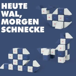 XXL Softbausteine, Jolly Heap Mini, magnetisch, groß, aus Schaumstoff, hellbraun/dunkelbraun, 24-teilig