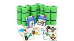 Yoga-Klassenset, 8 Gymnastikmatten, 2 Yoga-Kartensätze inkl. CD, ab 6 Jahre