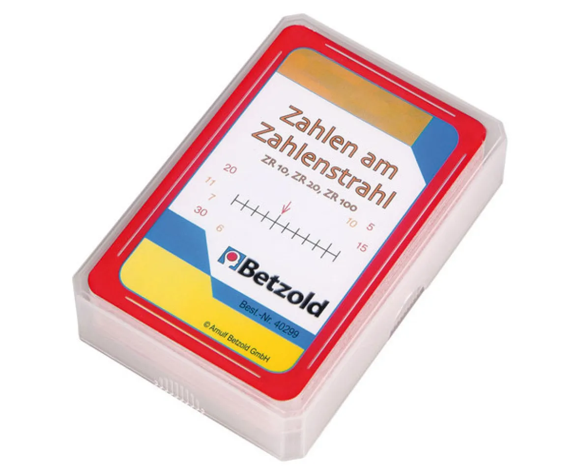 Zahlen am Zahlenstrahl, Spielkarten zum Magischen Zylinder, 6-8 Jahre