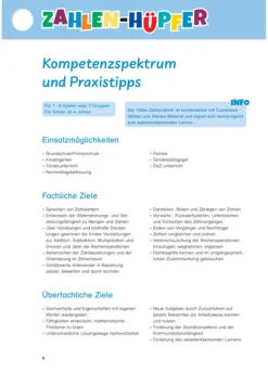 Zahlenhüpfer, Mathespiel, 4-9 Jahre