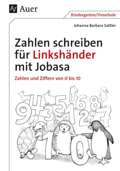 Zahlen schreiben für Linkshänder mit Jobasa