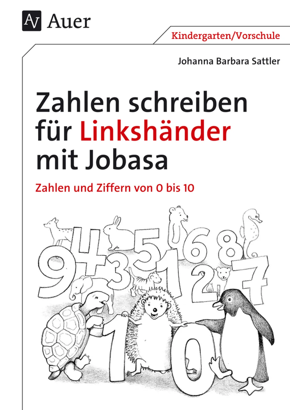 Zahlen schreiben für Linkshänder mit Jobasa