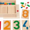 Zahl im Brett, Zahlenpuzzle, ab 3 Jahre